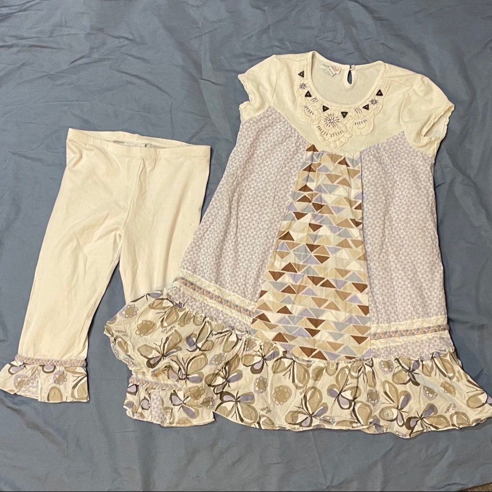 Naartjìe Girls Dress and Leggings - Size 6